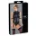 Cottelli Bondage - Ärmeloser, glänzender Body & Armfessel (Schwarz) - M