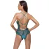 Cottelli - Schnür-Body aus Spitze, offen (grün) - L