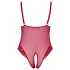 Cottelli Curves - Transparenter Spitzen-Body (Rot)