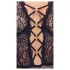 Cottelli Curves Plus Size - transparenter gemusterter Body (schwarz) - 90D/XL