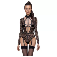Cottelli - transparenter Riemenbody (schwarz) - M