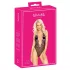 Küssbar - Body mit pinker Stickerei (schwarz)