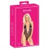 Küssbar - Body mit pinker Stickerei (schwarz)