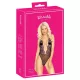 Küssbar - Body mit pinker Stickerei (schwarz) - L/XL