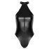 Noir - glänzender Neckholder-Body (schwarz)