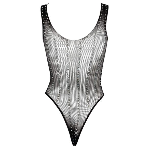 Cottelli - Strass-Netzbody (schwarz) - (S-L)