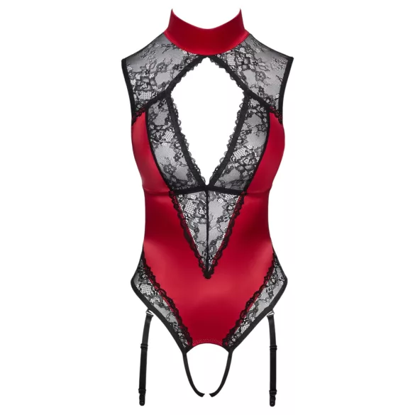Cottelli - Spitzebody mit Halsband (rot)