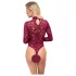 Cottelli - Transparenter Spitzenbody (Rot)