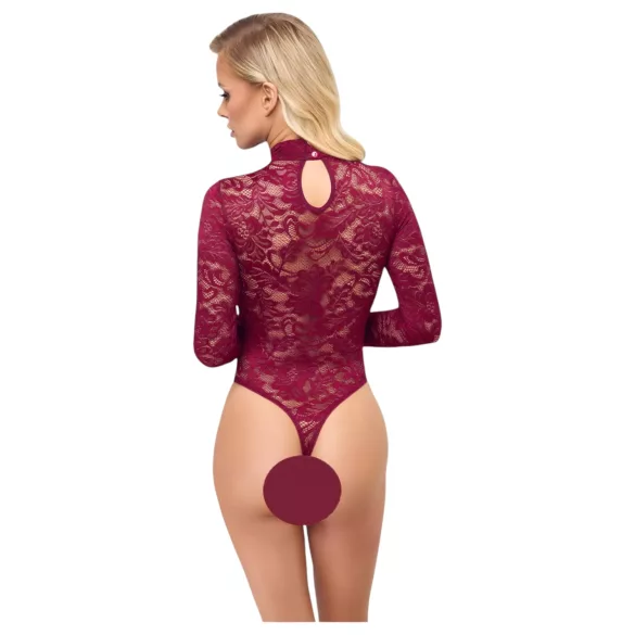 Cottelli - Transparenter Spitzenbody (Rot) - L