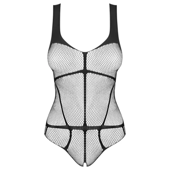 Obsessive B336 - transparenter, offener schwarzer Netzbody (S-L)