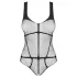 Obsessive B336 - transparenter, offener schwarzer Netzbody (S-L)