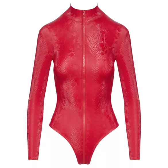 Cottelli - Schlangenhaut-Body (rot) - L