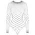 Cottelli - Schwarzer offener Body mit Strass (S-L)