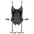 Cottelli - Offener Bondage-Body mit Handschellen (Schwarz) - M