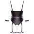Cottelli - Offener Bondage-Body mit Handschellen (Schwarz) - L