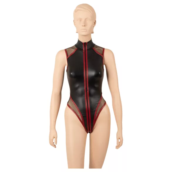 Cottelli - Netz-Body mit Reißverschluss (schwarz)