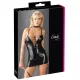 Cottelli - glänzendes, geschnürtes Kleid (schwarz) - L