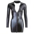 Cottelli - Glänzendes Minikleid mit langen Ärmeln (schwarz) - M