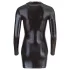 Cottelli - Glänzendes Minikleid mit langen Ärmeln (schwarz) - L