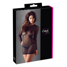 Cottelli - Transparenz-Kleid (schwarz) - M