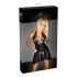 Noir - Kleid mit transparentem Brustteil und Nackenband (schwarz)