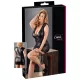 Cottelli Plus Size - Glänzendes Kleid mit Spitze (Schwarz) - XXL