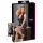 Cottelli Plus Size - Glänzendes Kleid mit Spitze (Schwarz) - XXXXL