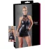 Cottelli - Spitzen Minikleid mit glänzendem Halsband (schwarz) - XL