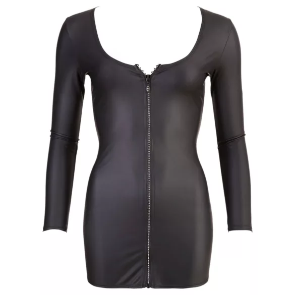 Cottelli - Partykleid mit Strassreißverschluss (schwarz)