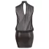 Cottelli Plus Size - Glänzendes Chiffon-Kleid (schwarz)