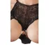 Abierta Fina - kühner Glanz - Minikleid (schwarz) - XL