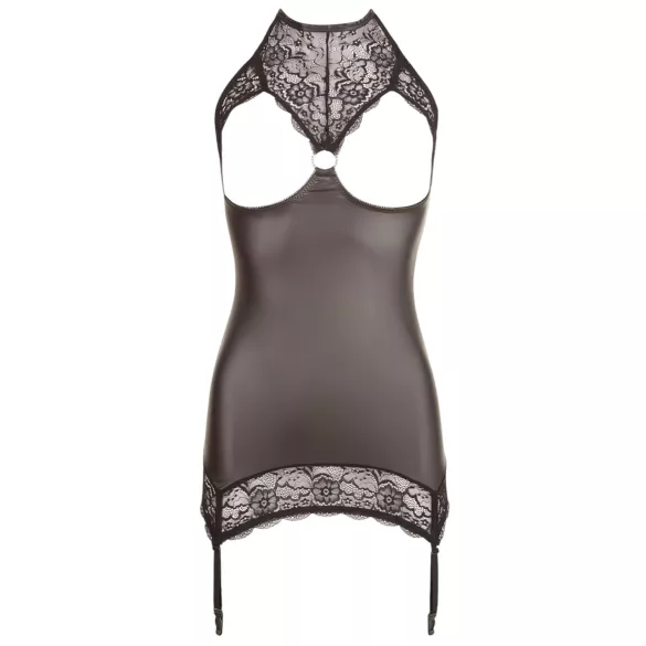 Abierta Fina - kühner Glanz - Minikleid (schwarz) - XL