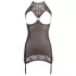 Abierta Fina - kühner Glanz - Minikleid (schwarz) - XL