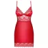Obsessive Lovica - Spitzen-Negligé und String (Rot)