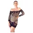 Mandy Mystery - Nahtloskleid mit Strass & Tanga, Schwarz (S-L)