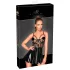 Noir - Lackkleid mit Netzdetail (Schwarz) - L