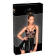 Noir - Lackkleid mit Netzdetail (Schwarz) - L