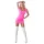 Cottelli Party - Glänzendes, kurzärmeliges Minikleid (Pink)