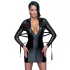Cottelli Bondage - Glänzendes Kleid mit Fessel (schwarz)