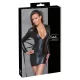 Cottelli Bondage - Glänzendes Kleid mit Fessel (schwarz) - L