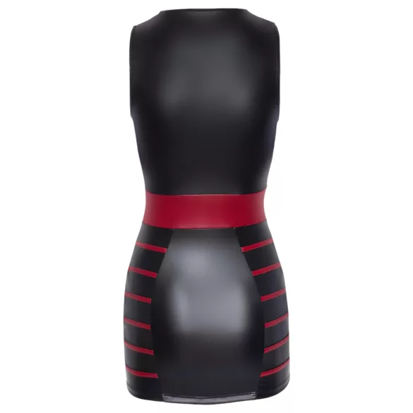 Cottelli Party - Gestreiftes, figurbetontes Kleid (schwarz-rot)