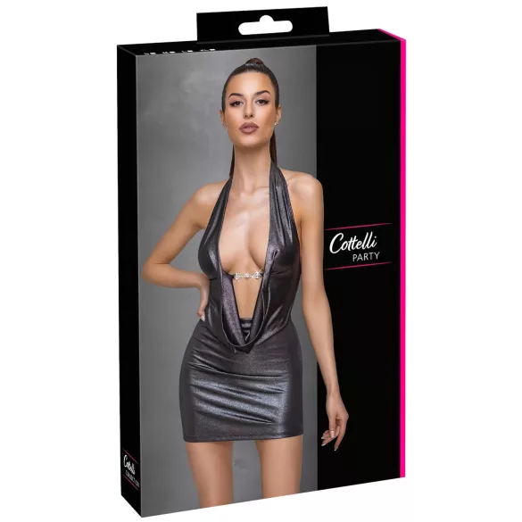 Cottelli Party - Neckholder-Kleid (silber) - M