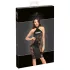 Noir - glanzendes Neckholder-Kleid (schwarz) - L