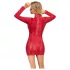 Cottelli - Schlangenhaut-Minikleid (rot) - L