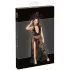 Noir - Transparenter Maxikleid mit Blumenmuster (Schwarz) - M