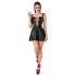 Noir - vorne geschnürtes Minikleid (schwarz)