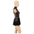 Cottelli - Korsagenförmiges Minikleid aus Spitze (schwarz)