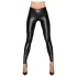 Noir - lange, glänzende Leggings (Schwarz)