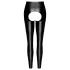 Noir - Glänzende Leggings mit offenem Design (Schwarz) - M