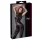 Cottelli - kurzärmeliger glänzender Overall (schwarz) - M